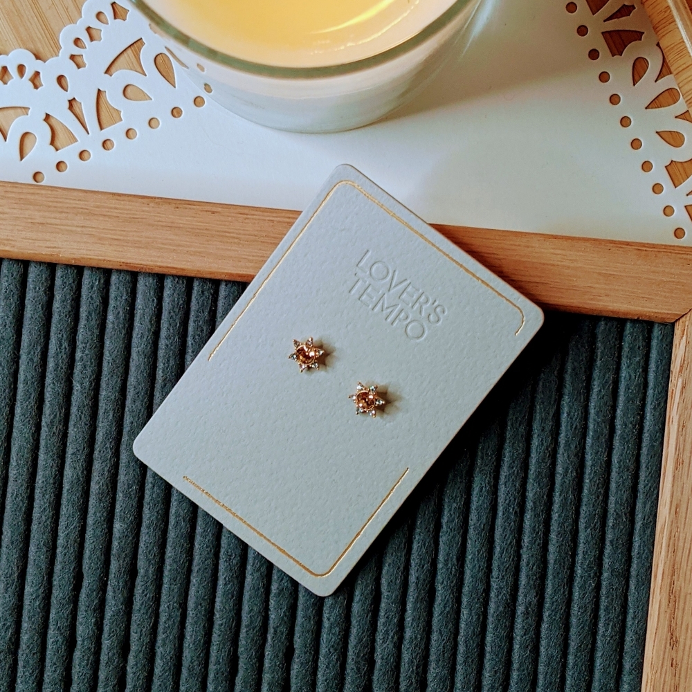 Lover's Tempo Gold Star Earrings